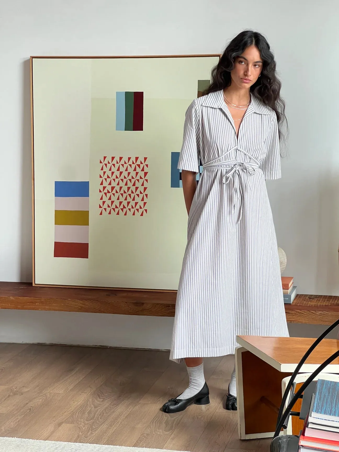 A BRONZE AGE - EDEN DRESS - STRIPED MONTAUK - SS25