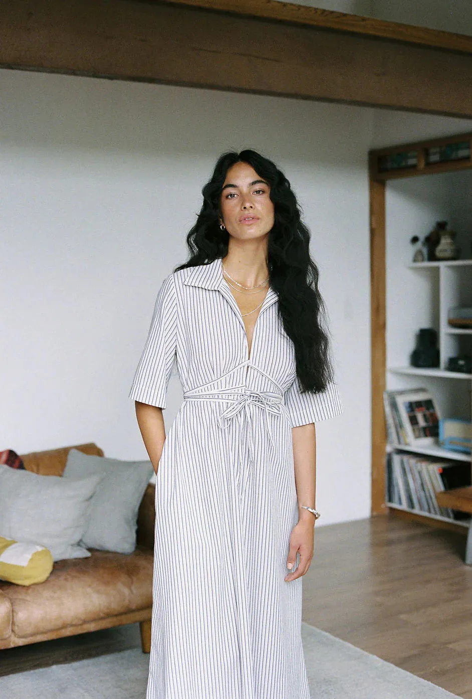 A BRONZE AGE - EDEN DRESS - STRIPED MONTAUK - SS25