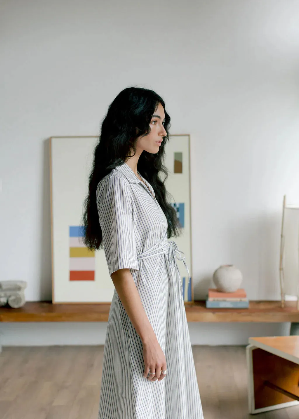 A BRONZE AGE - EDEN DRESS - STRIPED MONTAUK - SS25