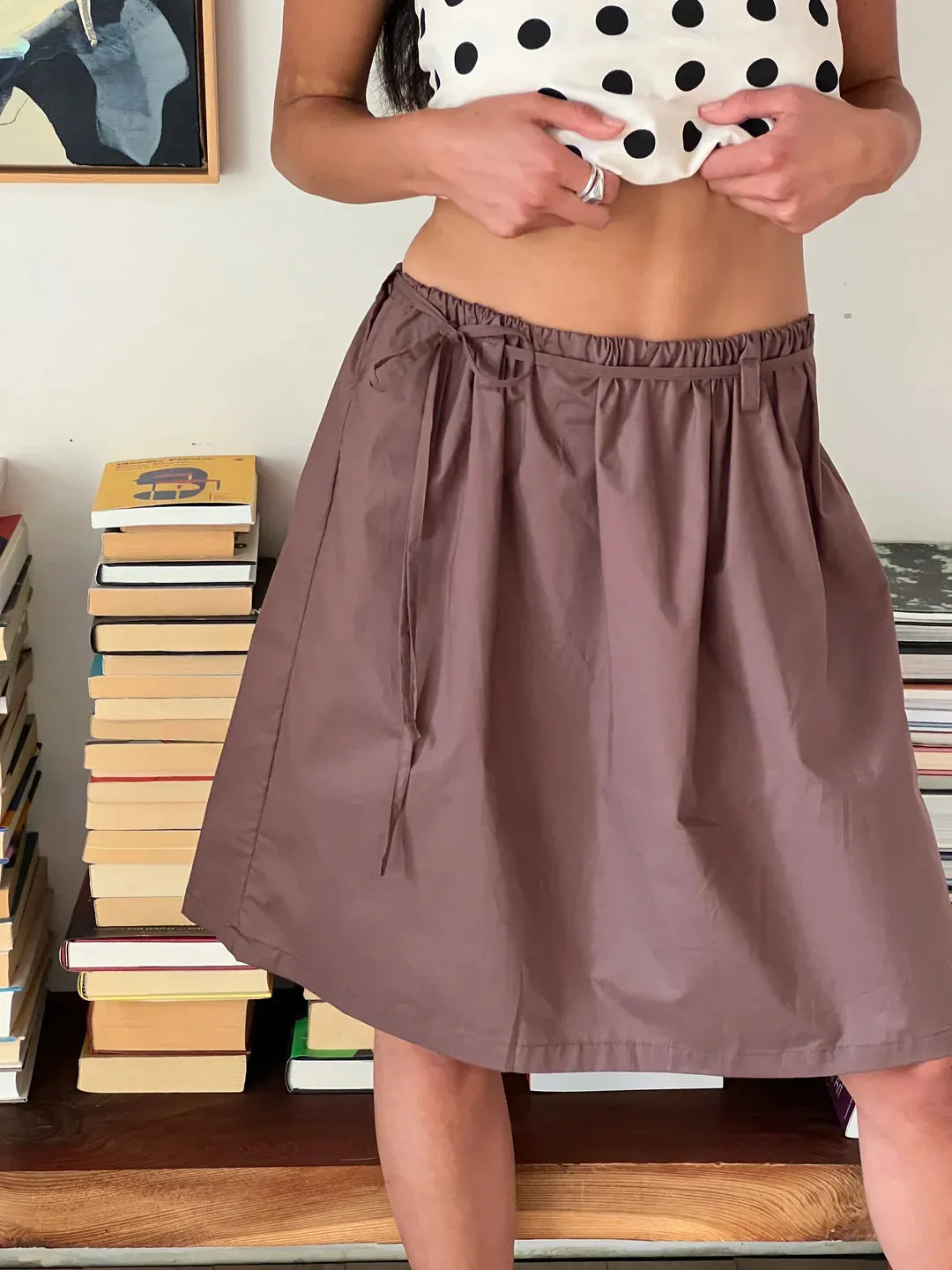 A BRONZE AGE - OSLO SKIRT - MINK - SS25
