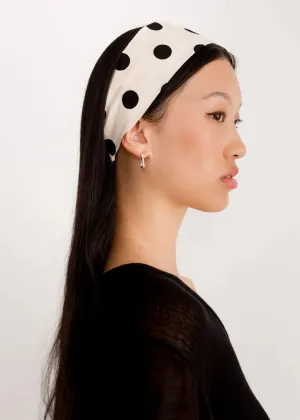 A BRONZE AGE - RIVIERA HEADBAND - POLKA DOT COTTON