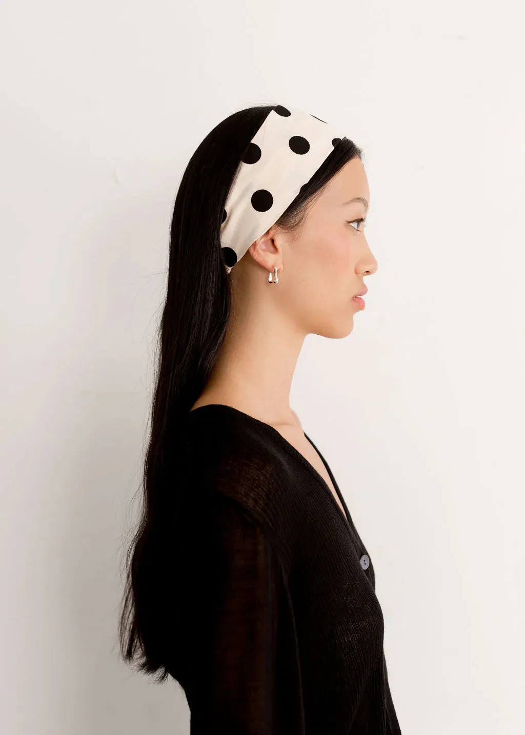 A BRONZE AGE - RIVIERA HEADBAND - POLKA DOT COTTON