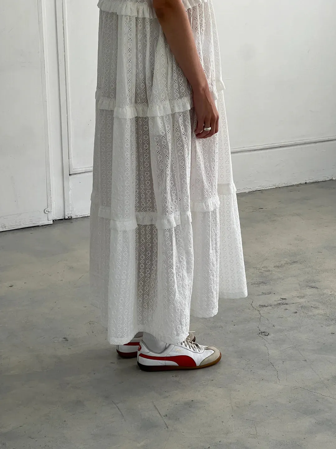 A BRONZE AGE - ROBE MARKET - WHITE EYELET - SS25