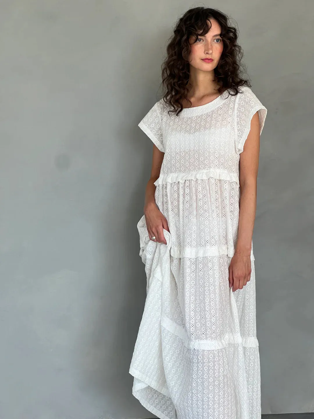 A BRONZE AGE - ROBE MARKET - WHITE EYELET - SS25