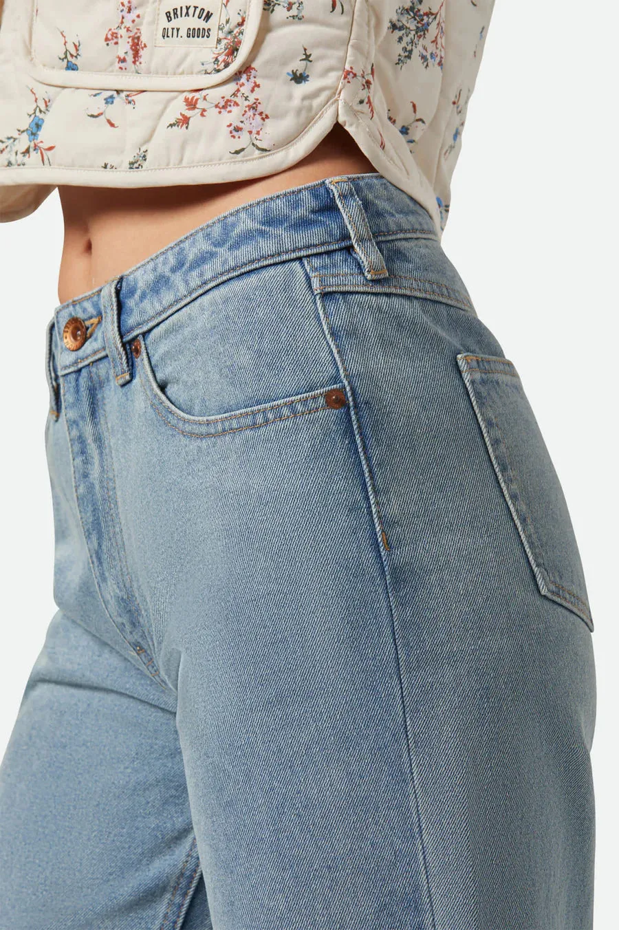 BRIXTON - MARGO CROPPED PANTS - LIGHT DENIM - SS25