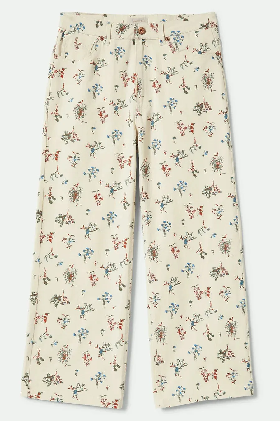 BRIXTON - MARGO CROPPED PANTS - WHITECAP - SS25