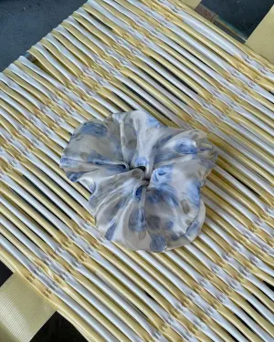 BRONZE AGE - OVERSIZED ORGANZA SCRUNCHIE - CERULEAN ROSE
