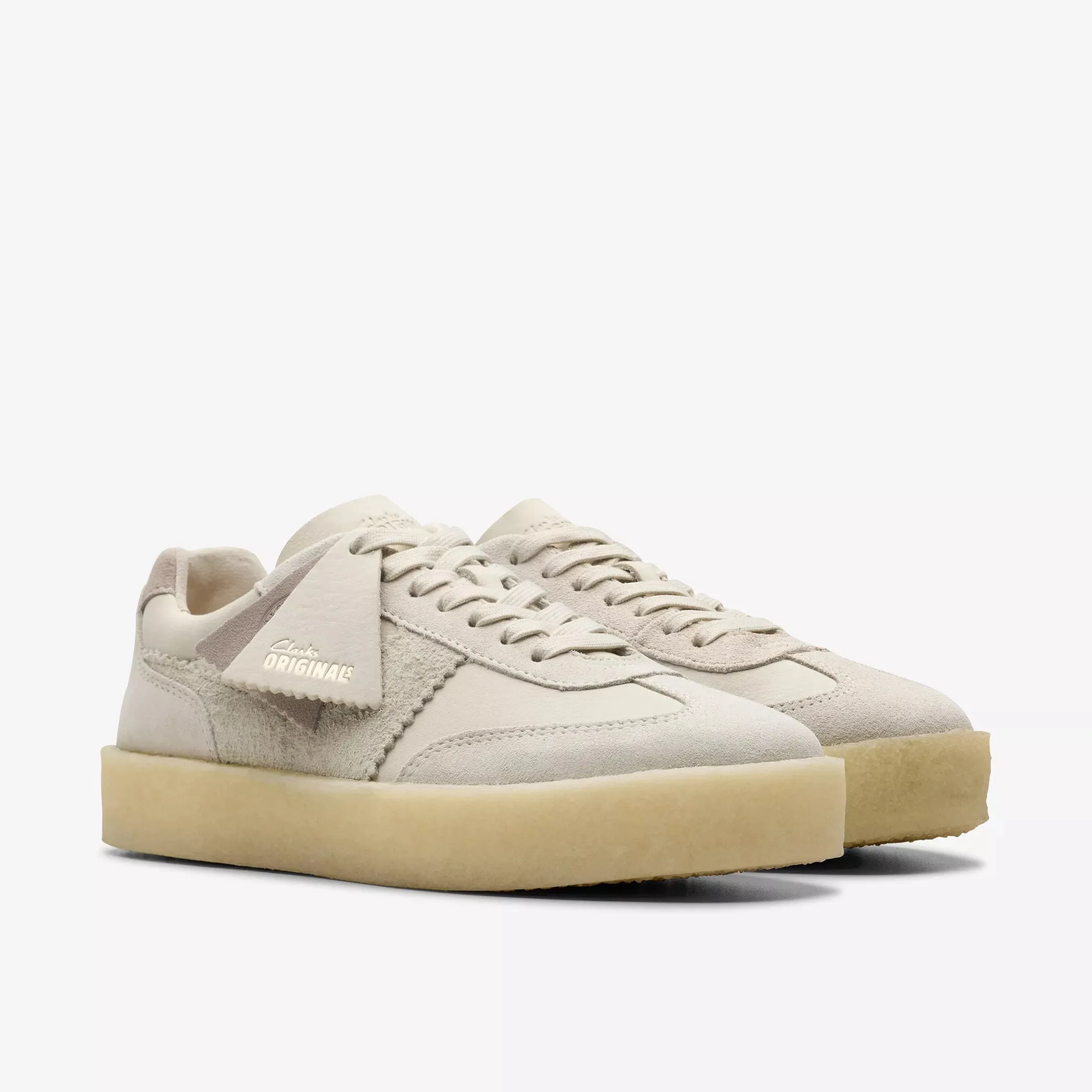 CLARKS - TOR 80 SHOE - OFF-WHITE COMBINATION - SS25
