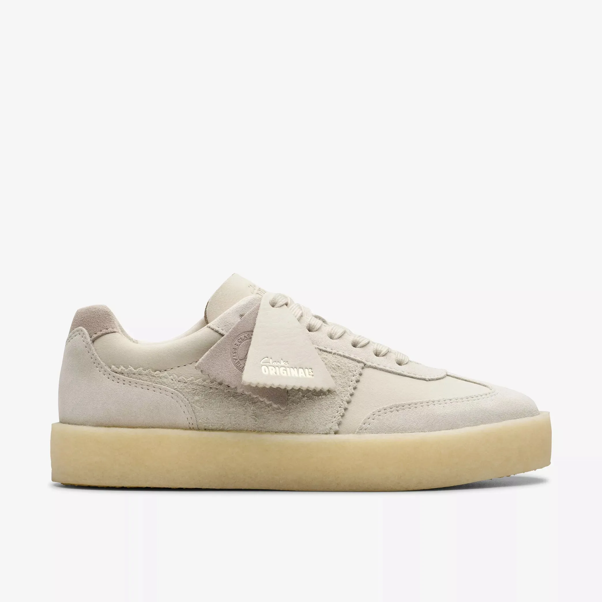 CLARKS - TOR 80 SHOE - OFF-WHITE COMBINATION - SS25