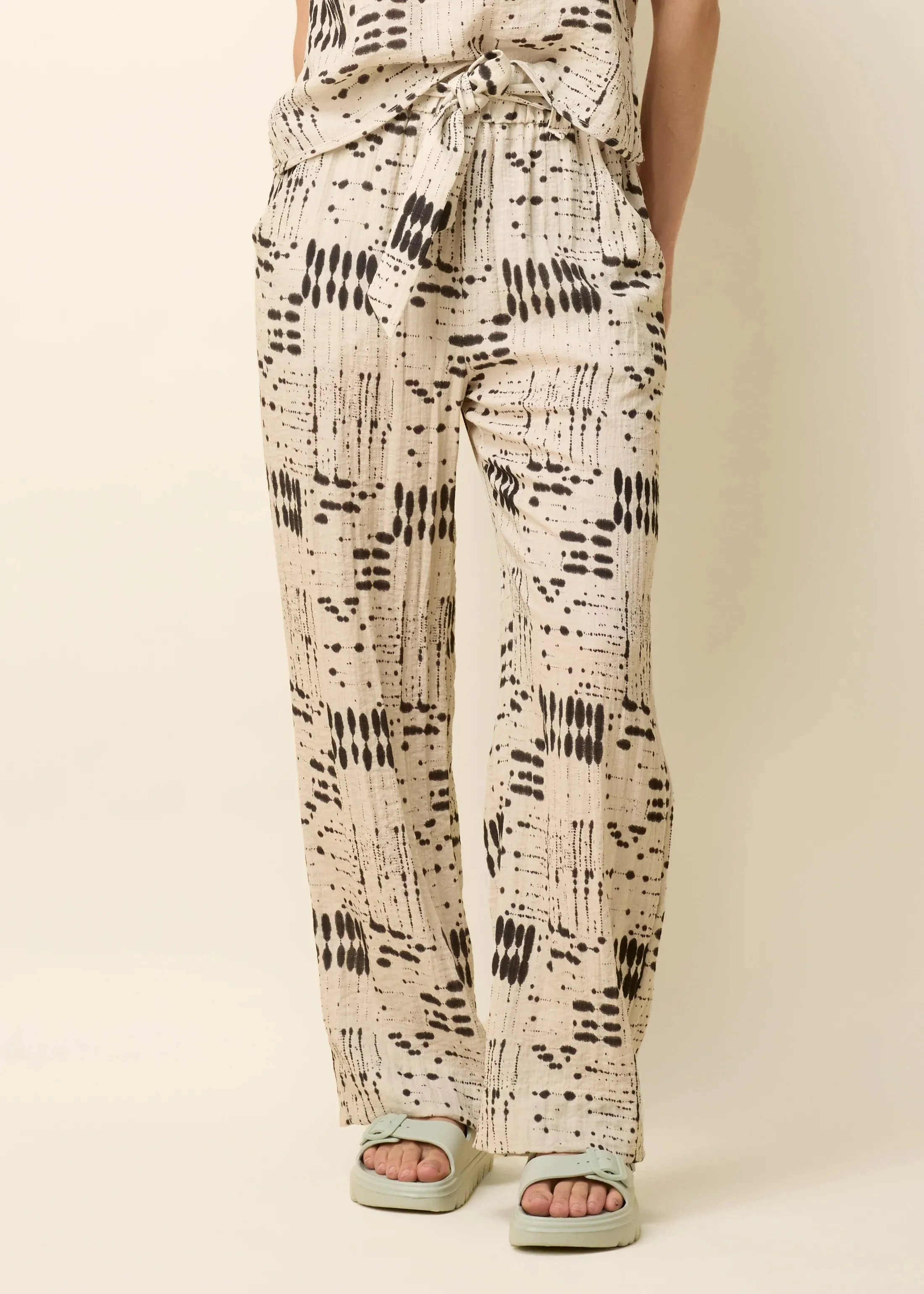 COKLUCH - YAEL PANTS - NATURAL INK - SS25