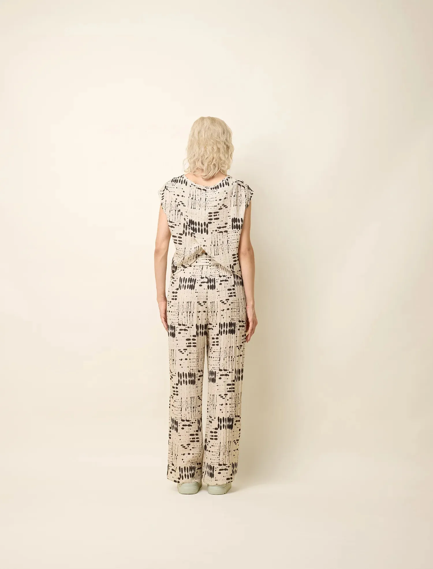 COKLUCH - YAEL PANTS - NATURAL INK - SS25
