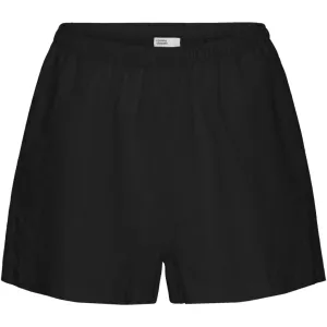 COLORFUL STANDARD - LINEN SHORTS - BLACK