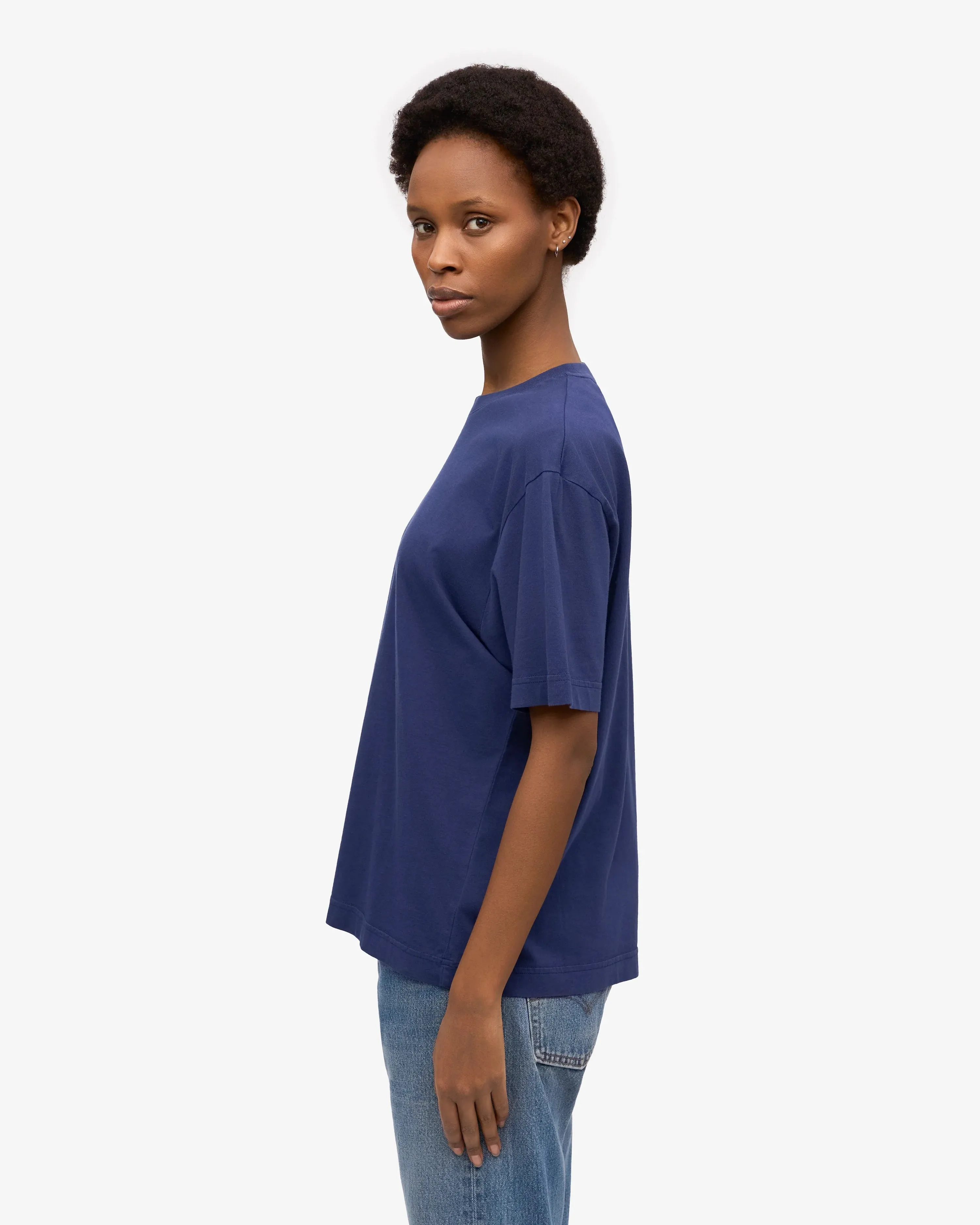 COLORFUL STANDARD - OVERSIZED T-SHIRT - NAVY BLUE
