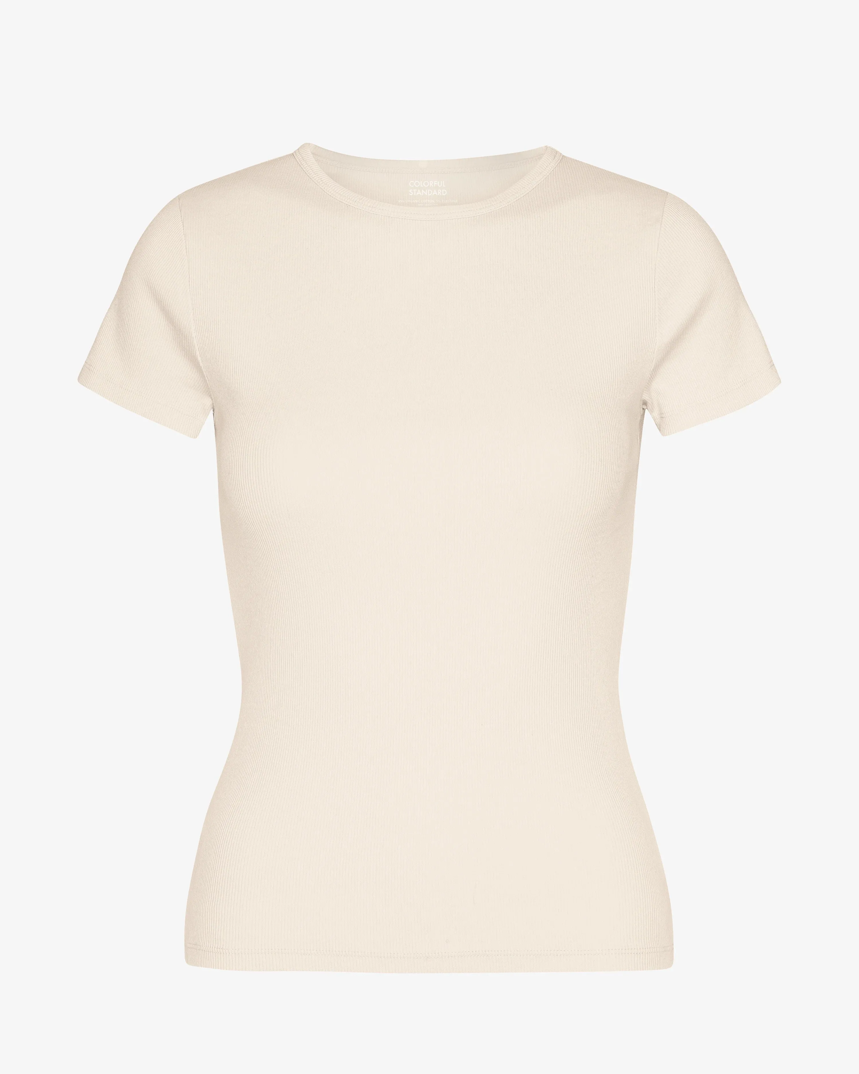 COLORFUL STANDARD - RIB T-SHIRT - IVORY WHITE