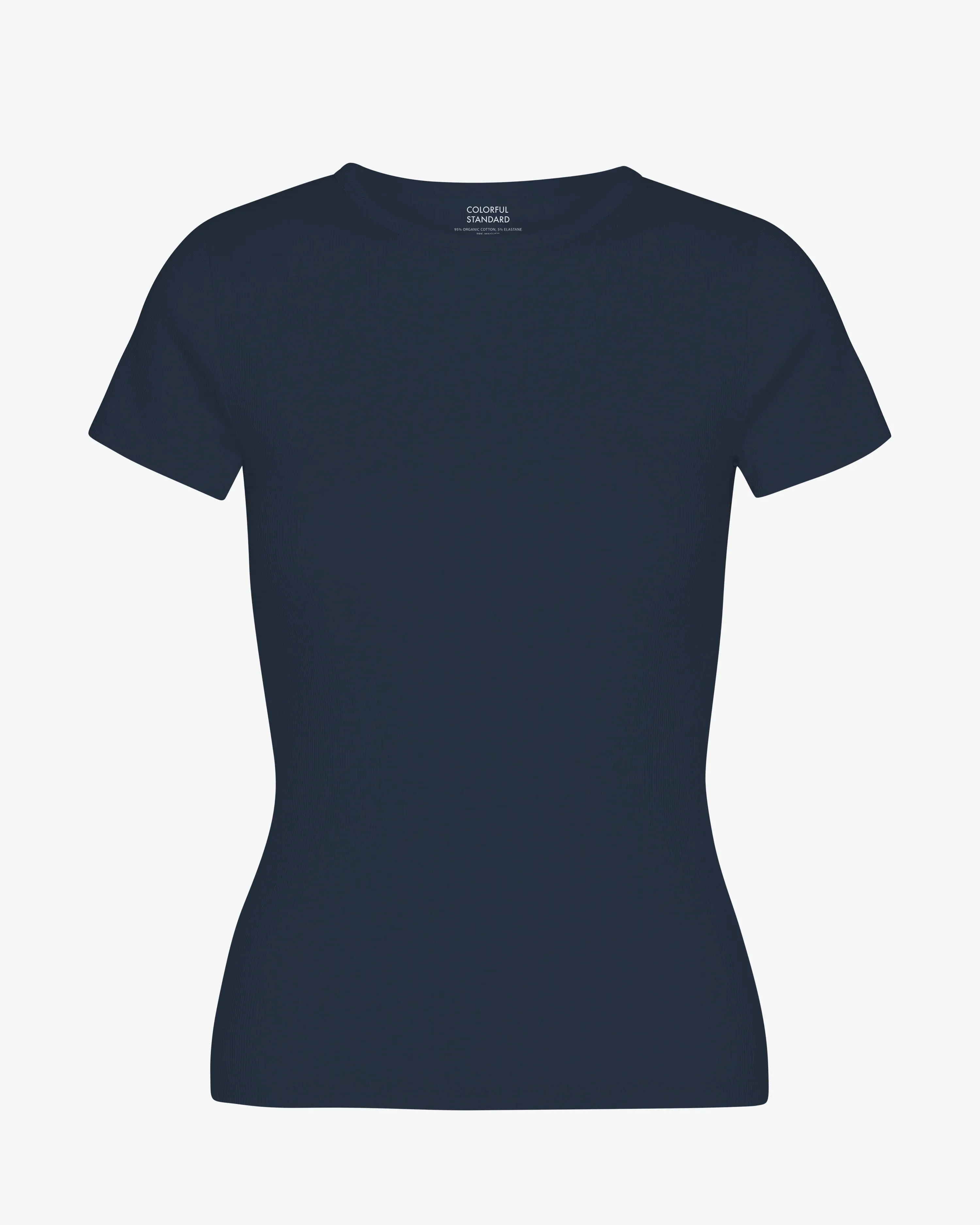 COLORFUL STANDARD - RIB T-SHIRT - NAVY
