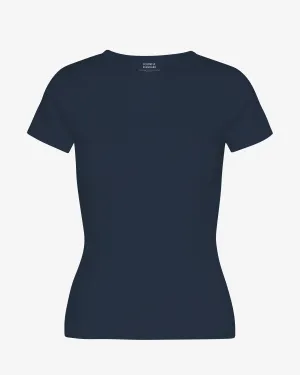 COLORFUL STANDARD - RIB T-SHIRT - NAVY