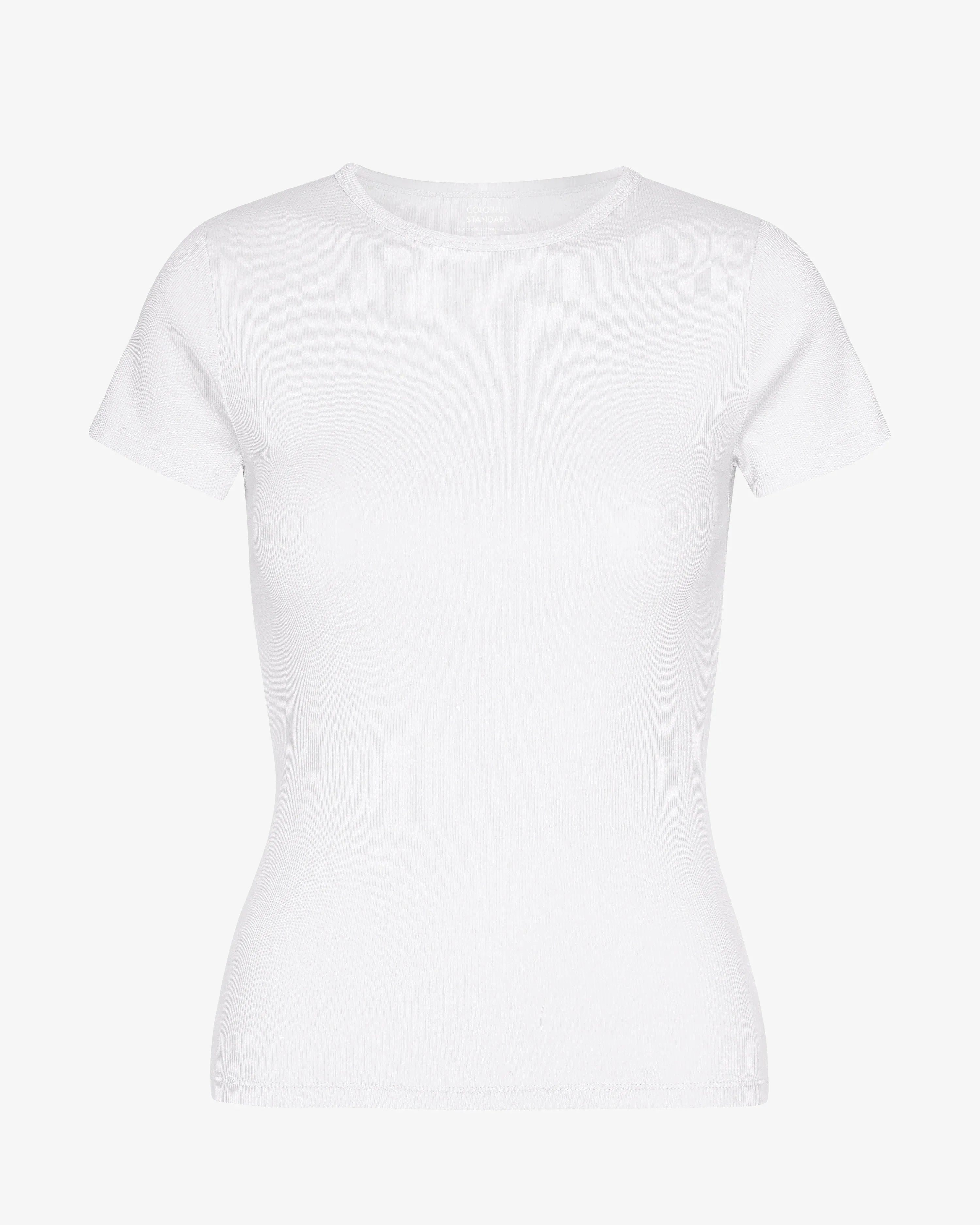 COLORFUL STANDARD - RIB T-SHIRT - OPTICAL WHITE