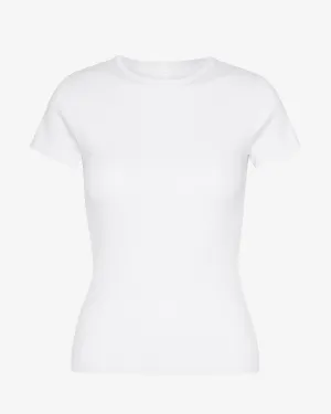 COLORFUL STANDARD - RIB T-SHIRT - OPTICAL WHITE
