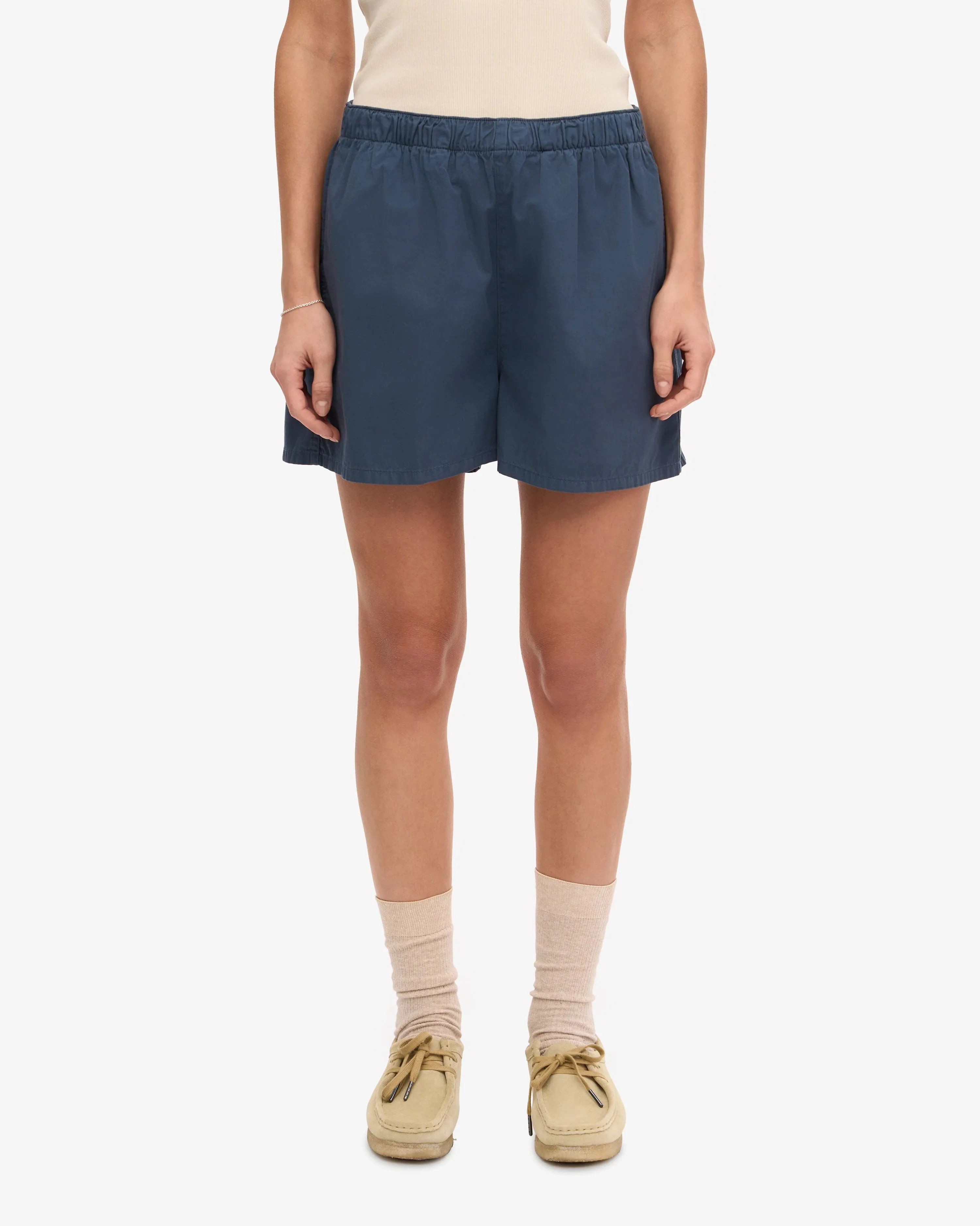 COLORFUL STANDARD - TWILL SHORTS - PETROL BLUE