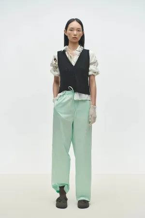 CORDERA - POINTELLE COTTON WAISTCOAT - BLACK - SS25