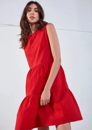 DAGG & STACEY - JULIUS DRESS - FLAME - SS25
