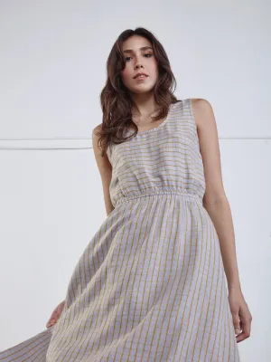 DAGG & STACEY - STEVIE DRESS - FOG/DIJON - SS25