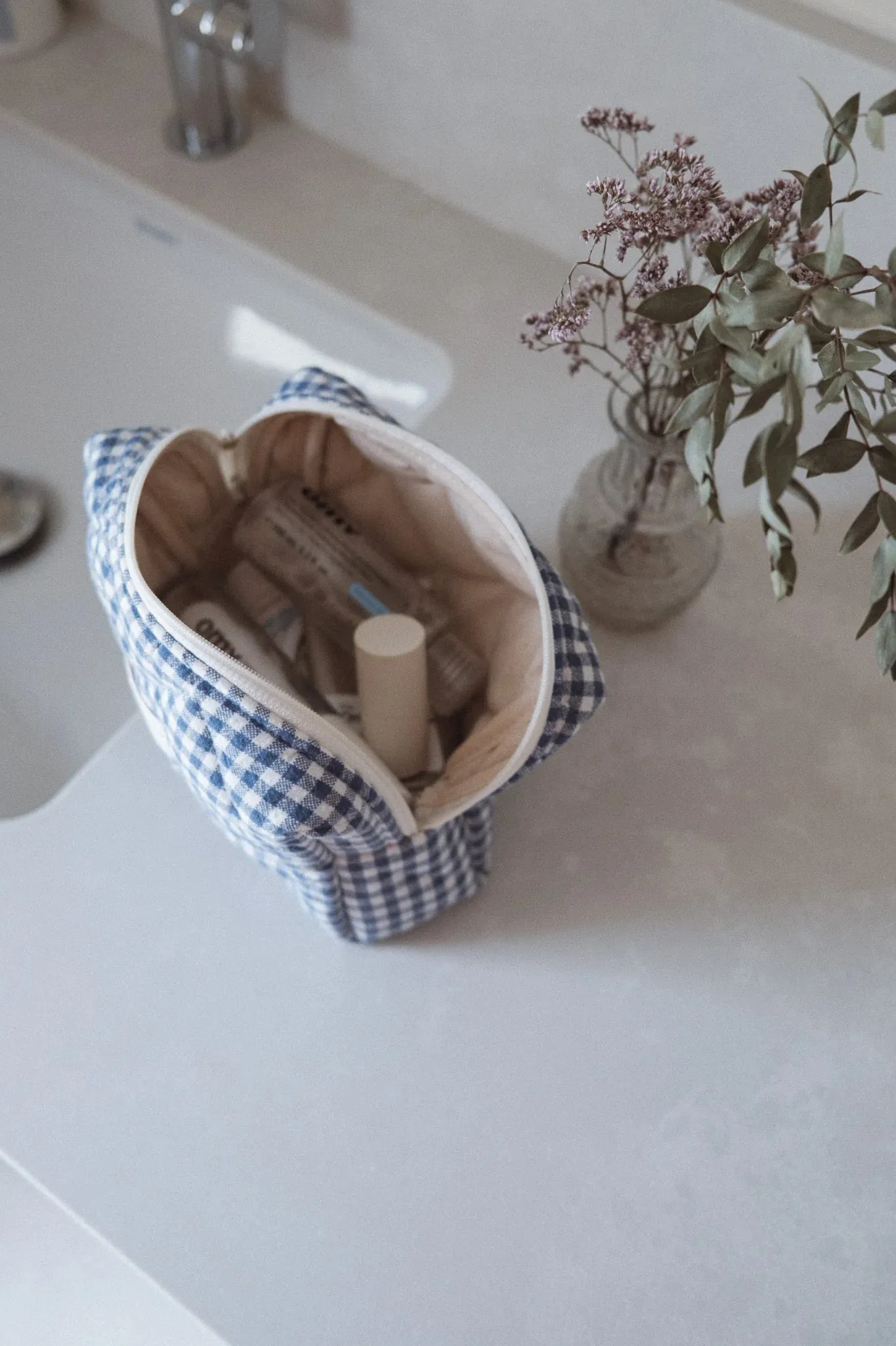 DANS LE SAC - QUILTED POUCH - GINGHAM COLLECTION