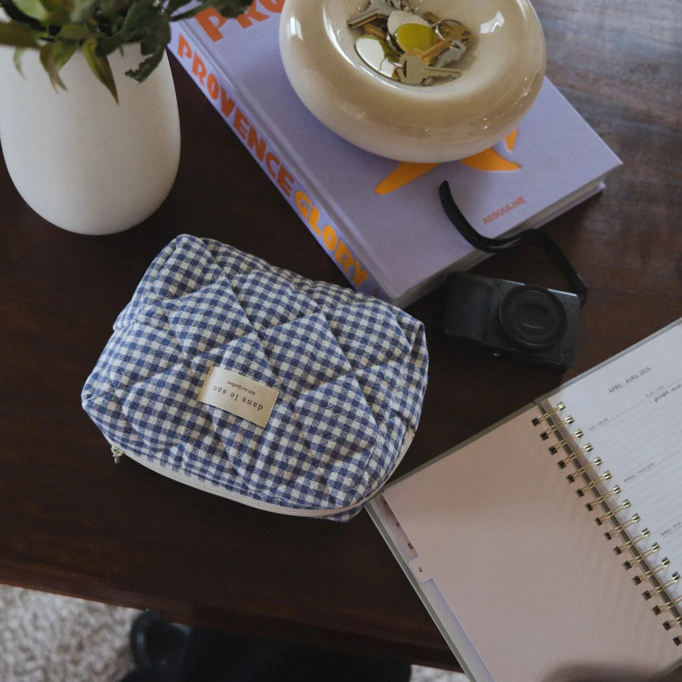 DANS LE SAC - QUILTED POUCH - GINGHAM COLLECTION