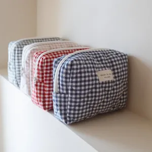 DANS LE SAC - QUILTED POUCH - GINGHAM COLLECTION