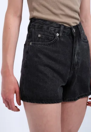 DR DENIM - SHORT NORA - RETRO NOIR - PÉ25