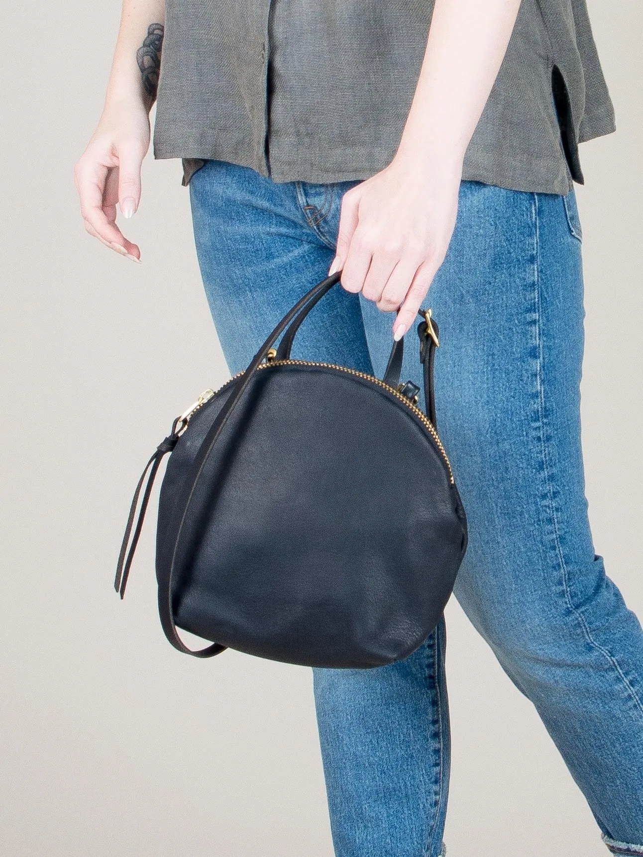 ELEVEN THIRTY - ANNI MINI BAG - BLACK LEATHER