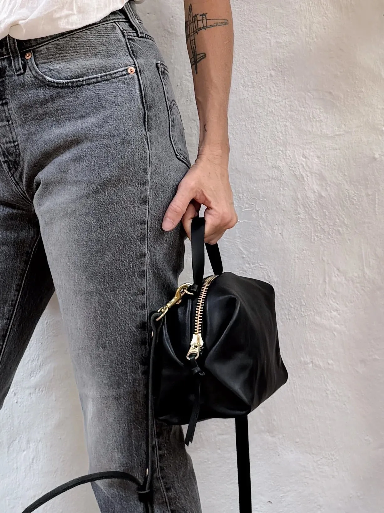 ELEVEN THIRTY - KATIE MINI BAG - BLACK LEATHER