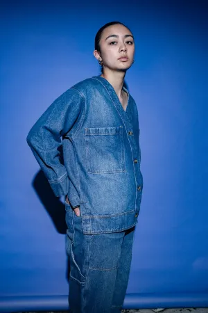 ET TIGRE - MIGUEL CARDIGAN - BLUE DENIM - SS25