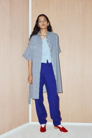EVE GRAVEL - CAYUNA DRESS - NAVY/CREAM - SS25