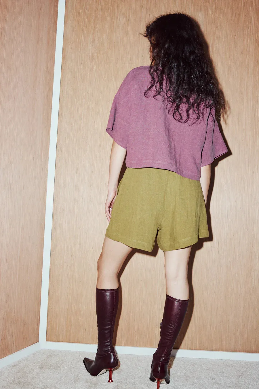 EVE GRAVEL - GEORGE SHIRT - PLUM - SS25