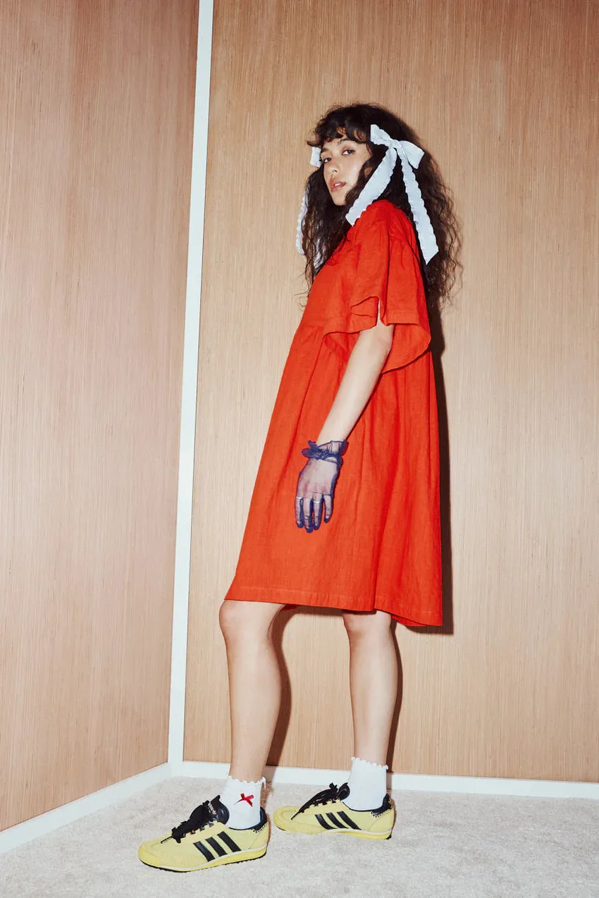 EVE GRAVEL - PEONIE DRESS - VERMILION - SS25