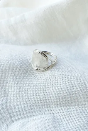 HAWKLY - SHIELD RING - SILVER