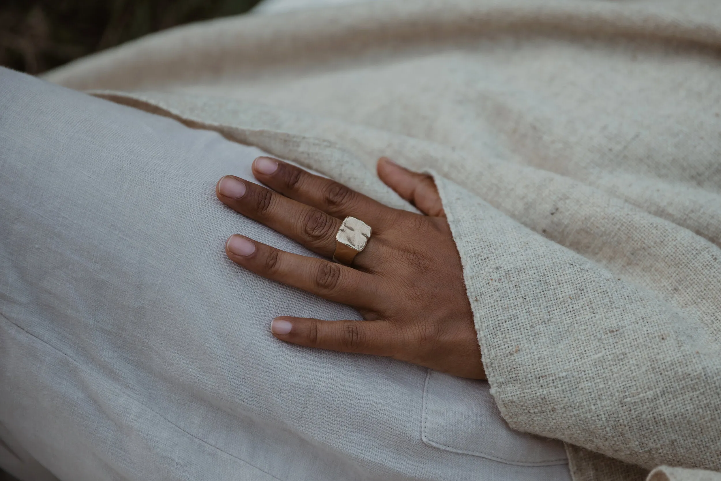 HAWKLY - SQUARE RING - SILVER