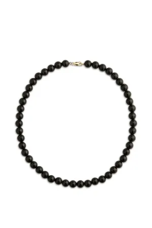 LISBETH JEWELRY - CLASSIC BOULE NECKLACE - BLACK TOURMALINE