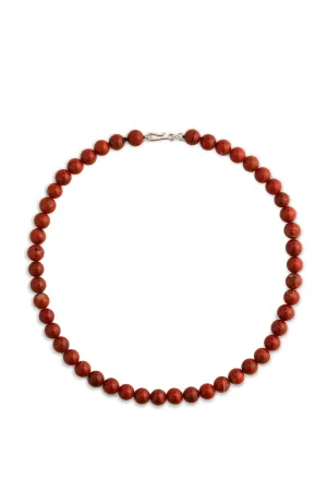 LISBETH JEWELRY - CLASSIC BOULE NECKLACE - RED JASPER