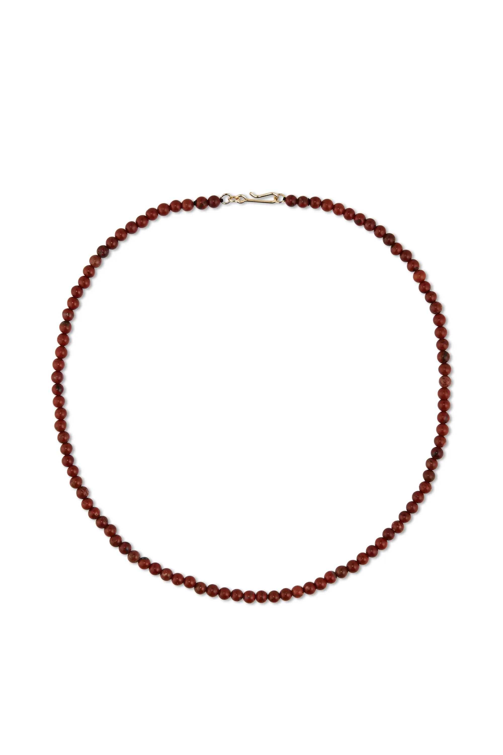 LISBETH JEWELRY - PETITE BOULE NECKLACE - RED JASPER