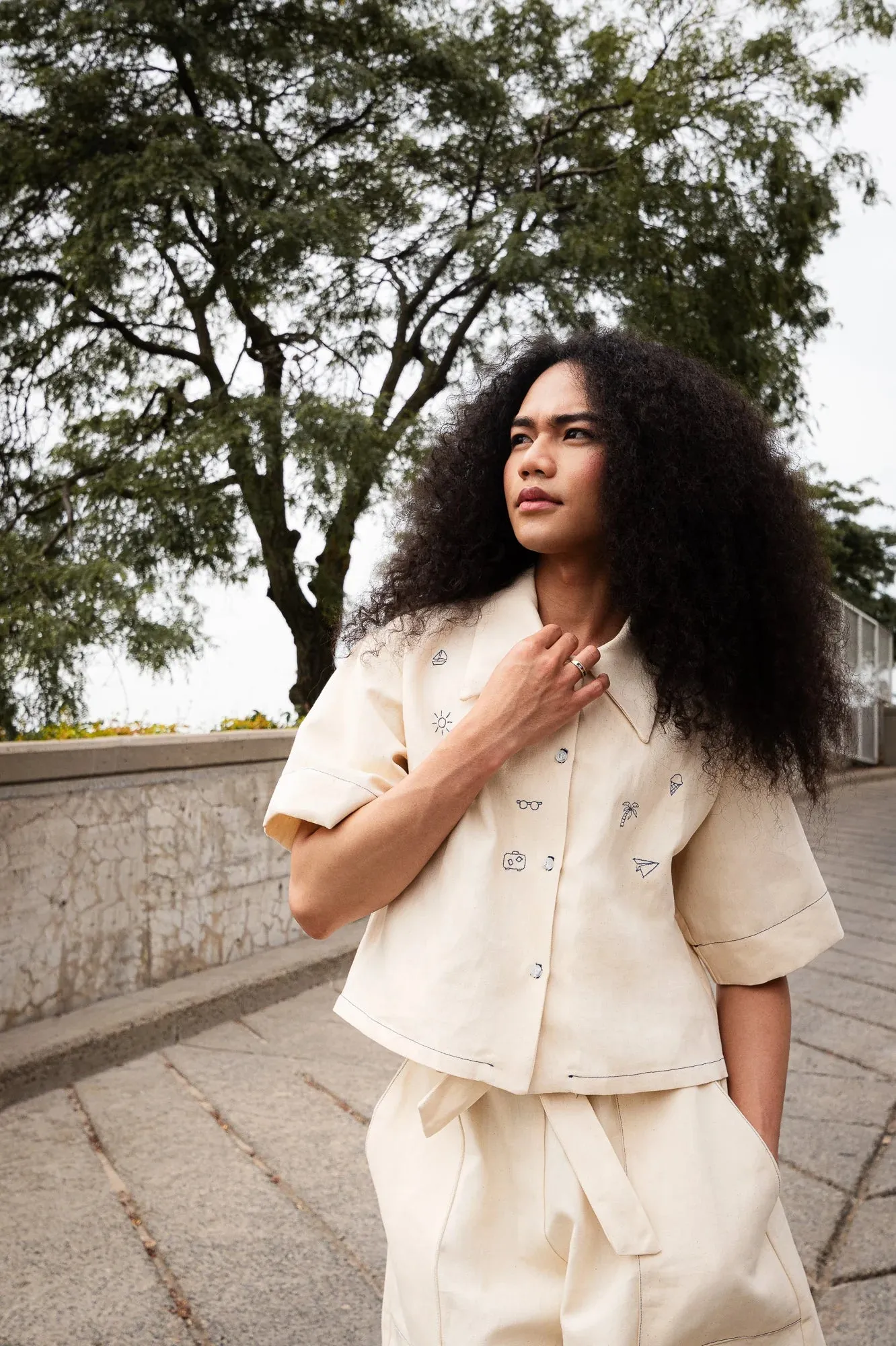 MAS MONTREAL - ALMERIA BLOUSE - ECRU - SS25
