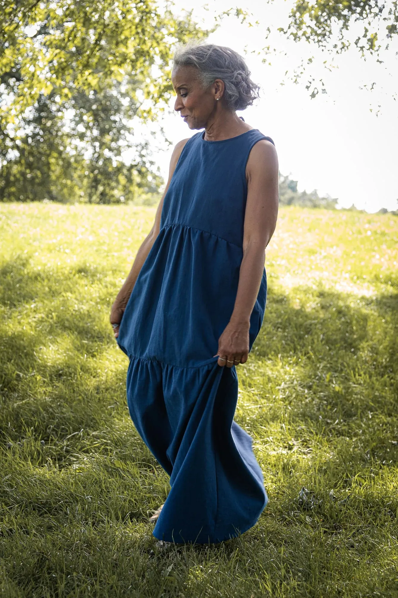 MAS MONTREAL - BARI DRESS - AZURE - SS25