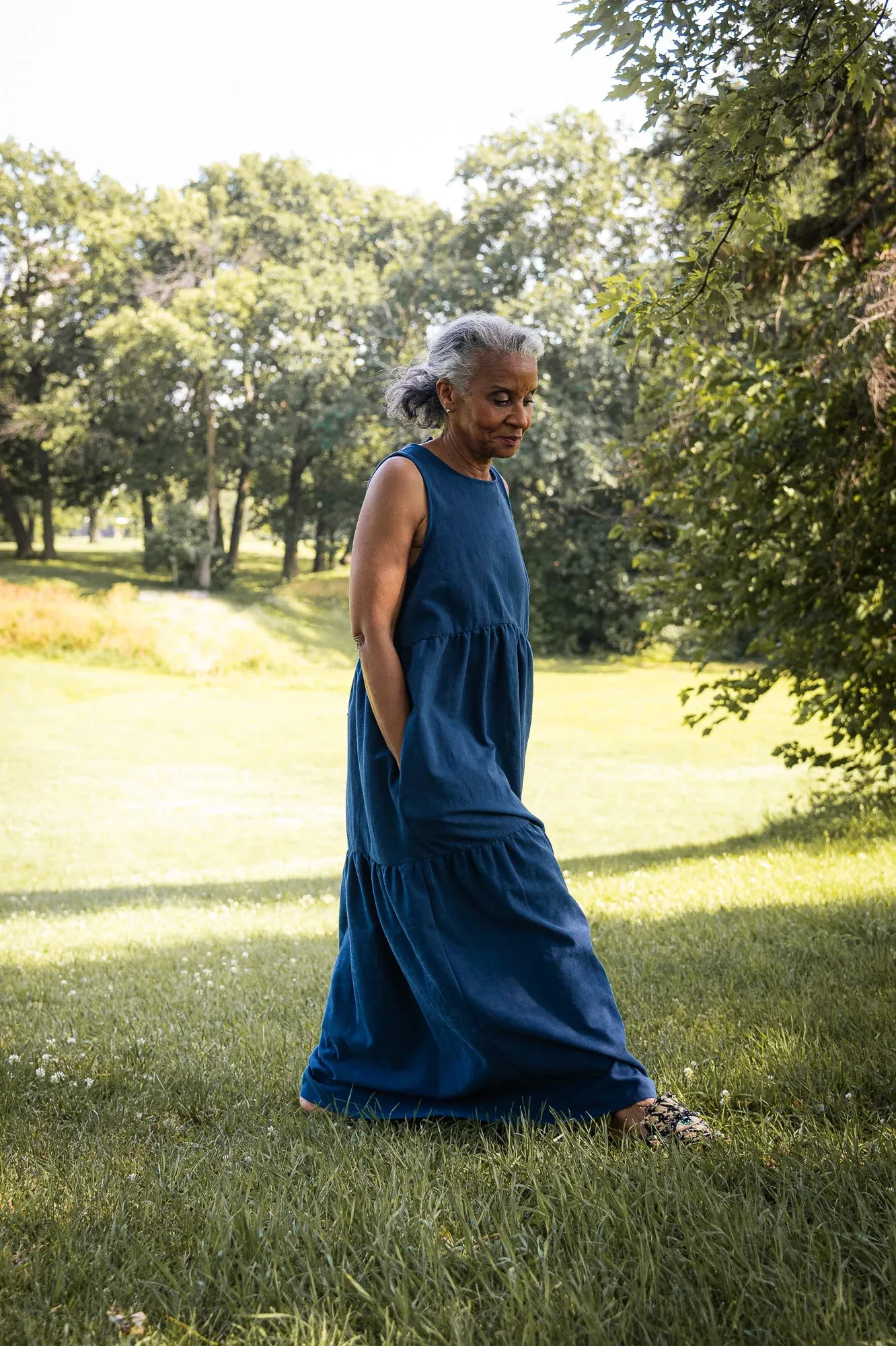 MAS MONTREAL - BARI DRESS - AZURE - SS25