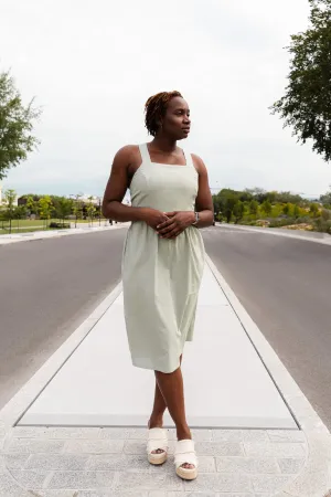 MAS MONTREAL - SANTORINI DRESS - SEAFOAM - SS25