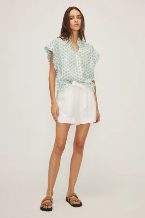 MELISSA NEPTON - JOLYAN - BLOUSE - BLUE FLOWERS - SS25