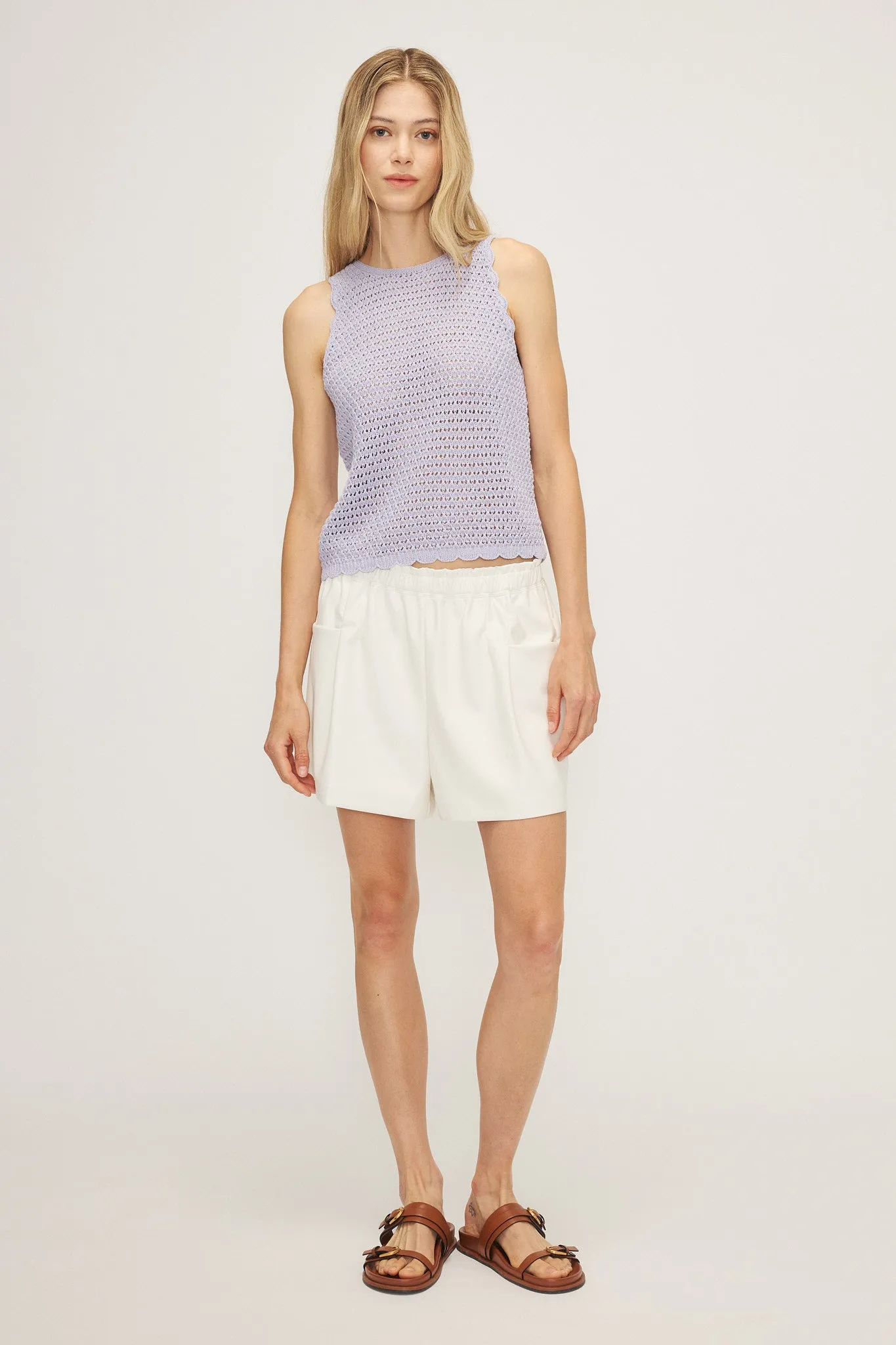 MELISSA NEPTON - MIRALI SLEEVELESS TOP - LAVENDER - SS25
