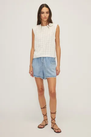MELISSA NEPTON - MORIS TOP - OFF WHITE - SS25