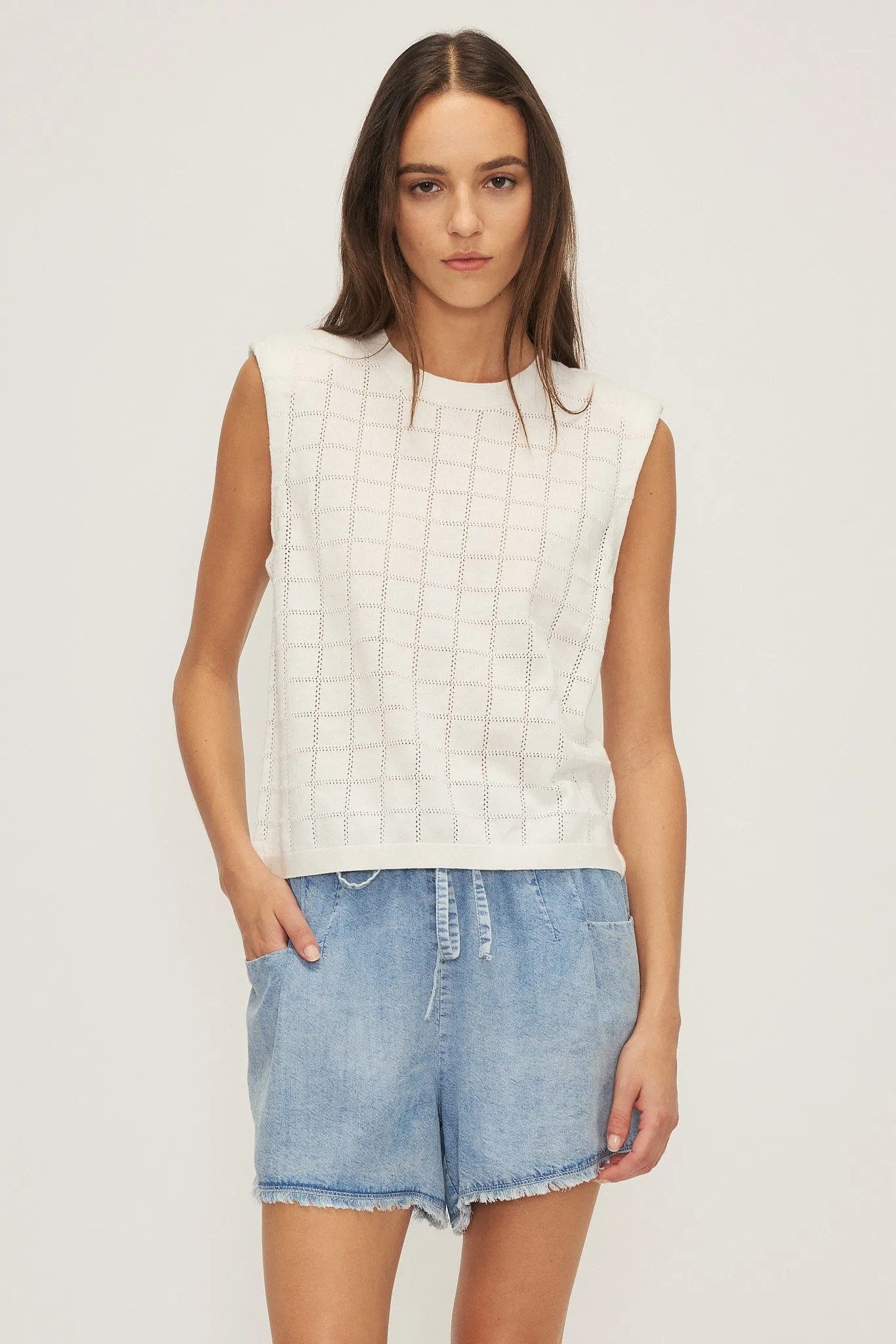 MELISSA NEPTON - MORIS TOP - OFF WHITE - SS25