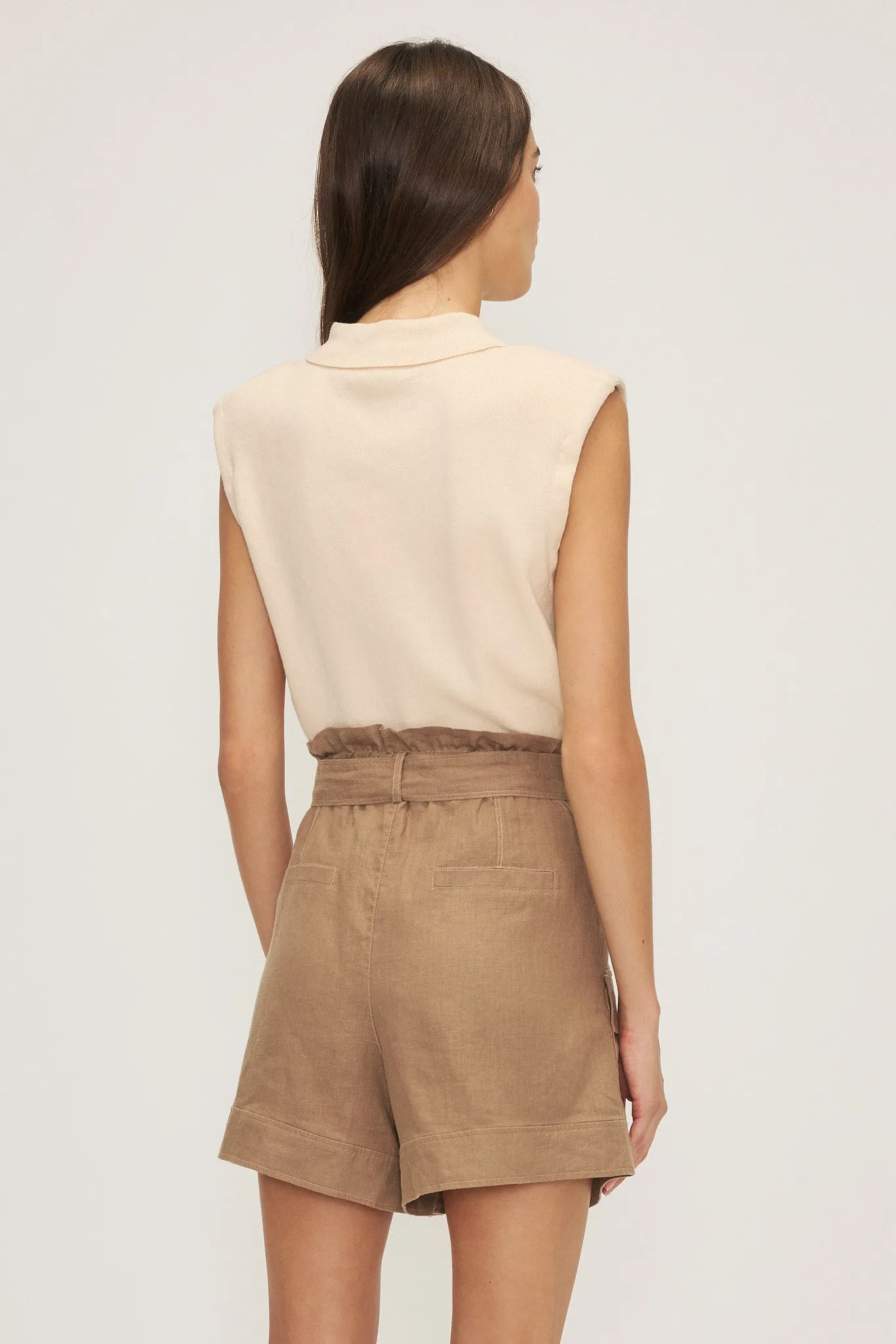 MELISSA NEPTON - SHORT SPENCER - KHAKI - SS25